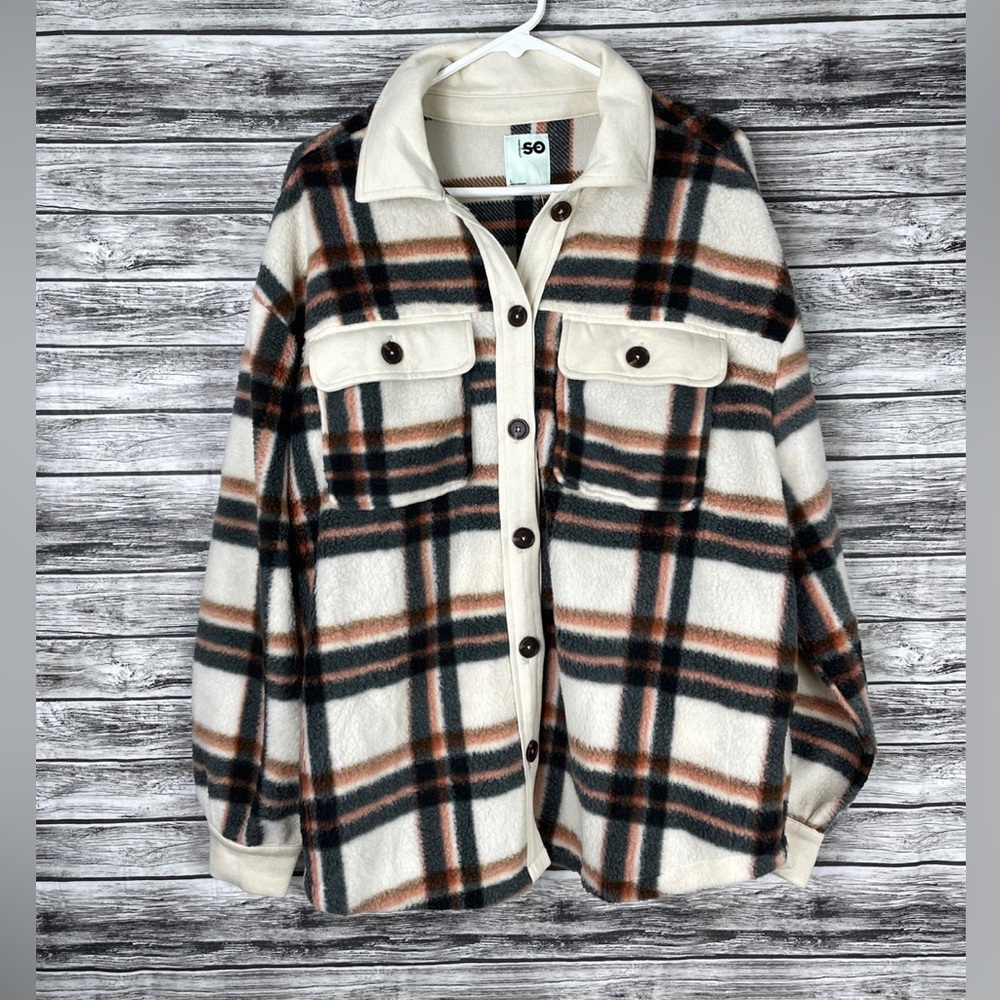 Oversized Fuzzy Flannel - XL